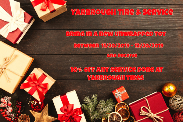 Yarbrough Tire & Service toy drive 2019